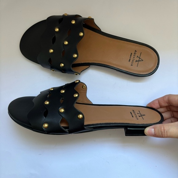 AQUATALIA‎ Torri Studded Slide Sandal Sz 7.5 - Picture 5 of 8